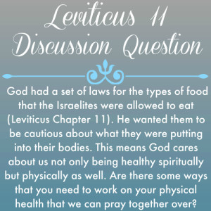 2015-05-06 Leviticus 11