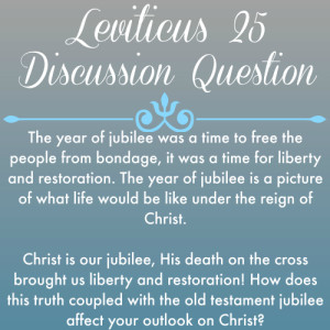2015-05-21 Leviticus 25
