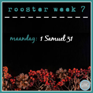 rooster 1 Samuel week 07