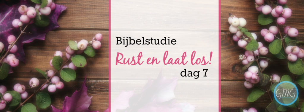 Bijbelstudie Rust en laat los dag 7, Good Morning Girls